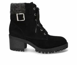 Best reviews of 🔥 Women's Bella Vita Ethel Heeled Combat Booties Black Suede 👏