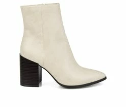 New 😉 Women's Journee Collection Kathie Booties Off White 😉