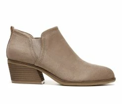 New 👏 Women's Dr. Scholls Laurel Heeled Booties Wood Brown 😉 -Journee shop 1 1043
