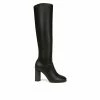 Buy 🔥 Women's Franco Sarto Cindy Tall Wide Calf Knee High Heeled 🥾 Boots Black ⌛
