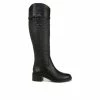 New 🛒 Women's Franco Sarto Colt Tall Wide Calf Knee High 🥾 Boots Black 🔥