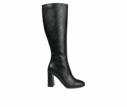 Hot Sale ✔️ Women's Journee Collection Karima Extra Wide Calf Knee High 🥾 Boots Black 🔔