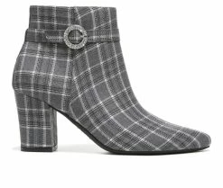 Brand new ✨ Women's LifeStride Sparkle Booties Charcoal Plaid 🌟