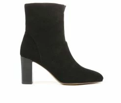 Wholesale 🔥 Women's Franco Sarto Pia Heeled Booties Black Suede 👏