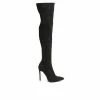 New 🔔 Women's London Rag Madman Knee High Stiletto 🥾 Boots Black 😀