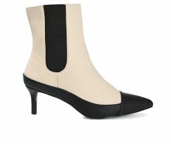 Deals β€οΈ Women's Journee Collection Eleece Stiletto Chelsea Booties Beige π―