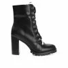 Hot Sale 🎁 Women's Journee Collection Fauna Heeled Combat Booties Black 🧨