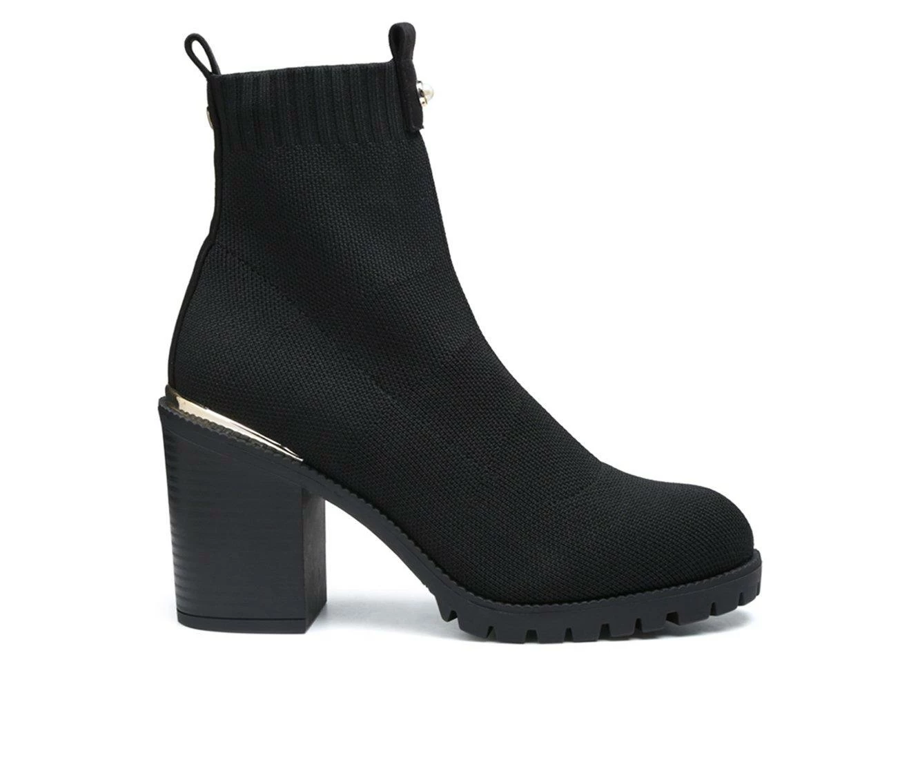 Cheapest π Women's London Rag Medusa Block Heel Booties Black π 2 Cheapest π Women's London Rag Medusa Block Heel Booties Black π - Image 2