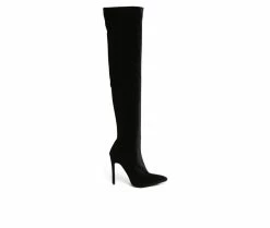 Flash Sale ✨ Women's London Rag Tilera Knee High Stiletto 🥾 Boots Black 🥰