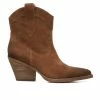 Budget 🛒 Women's Zodiac Roslyn Western Booties Cognac Brown 🧨
