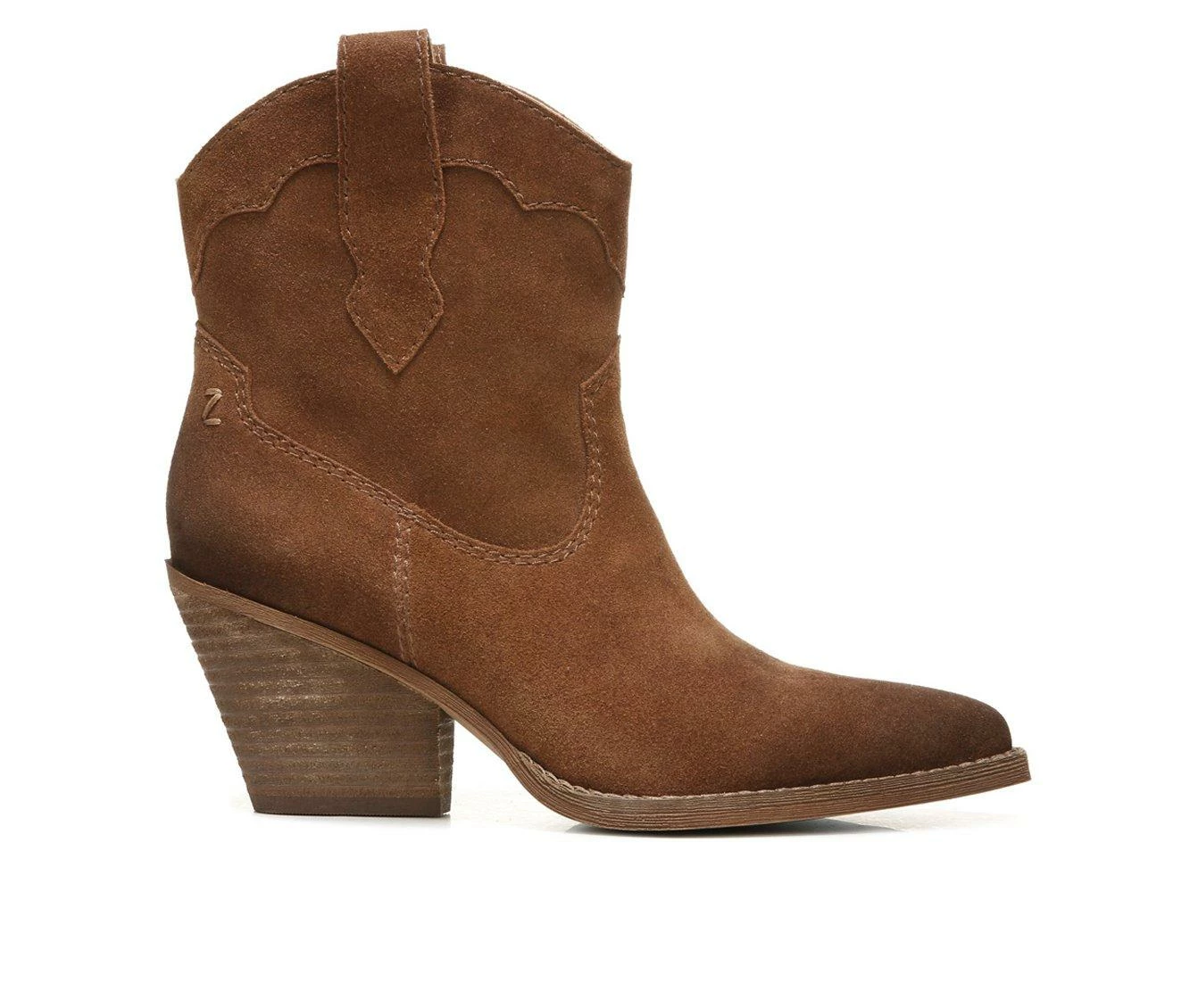Budget π Women's Zodiac Roslyn Western Booties Cognac Brown 𧨠2 Budget π Women's Zodiac Roslyn Western Booties Cognac Brown 𧨠- Image 2