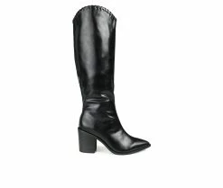Cheap 🔥 Women's Journee Collection Daria Knee High 🥾 Boots Black 🥰 -Journee shop 1 1241