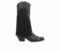 Cheap 🤩 Women's Dingo Boot Gypsy Cowboy 🥾 Boots Black 👍