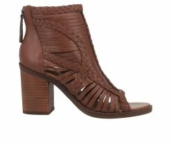 Promo 💯 Women's Dingo Boot Jeezy Western 🩴 Sandal Booties Tan 😉