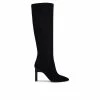 Discount 🤩 Women's Nine West Eardy Knee High 🥾 Boots Black Suede ❤️