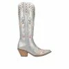Best Sale 👏 Women's Dingo Boot Poppy Cowboy 🥾 Boots Silver 👍