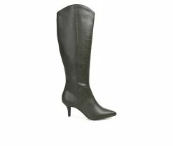 Cheap 👍 Women's Journee Collection Estrella Knee High 🥾 Boots Olive 🔥