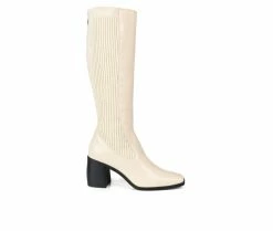 Best Pirce 🌟 Women's Journee Collection Winny Extra Wide Calf Knee High 🥾 Boots Bone 🎉