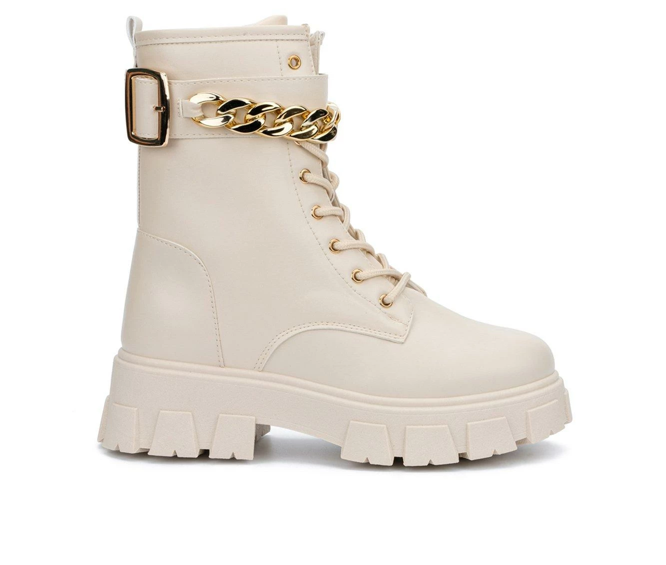 Promo π Women's Olivia Miller Ava Combat Platform Lace-Up π₯Ύ Boots Beige π 2 Promo π Women's Olivia Miller Ava Combat Platform Lace-Up π₯Ύ Boots Beige π - Image 2