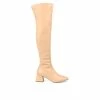 Cheap 🌟 Women's Journee Collection Melika Wide Calf Over-The-Knee 🥾 Boots Tan 👏