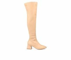 Cheap 🌟 Women's Journee Collection Melika Wide Calf Over-The-Knee 🥾 Boots Tan 👏 -Journee shop 1 1361
