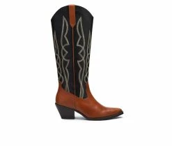 Best Pirce ⌛ Women's Coconuts By Matisse Alpine Western 🥾 Boots Black/Tan ❤️
