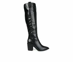 Budget ✨ Women's Journee Collection Therese Over-The-Knee 🥾 Boots Black 🔥