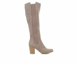 Promo ✨ Women's Sugar Willetta Knee-High 🥾 Boots Taupe 👍