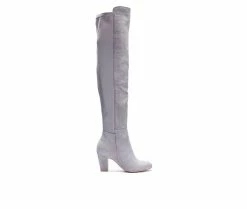 Best Pirce 🎁 Women's Chinese Laundry Canyons Over-The-Knee 🥾 Boots Grey 🔥