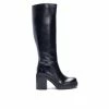 Budget ❤️ Women's Dirty Laundry Go Girl Platform Knee High 🥾 Boots Black 🧨