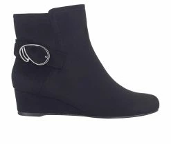 Best Pirce 💯 Women's Impo Gabriana Wedge Booties Black 🎉