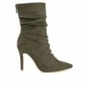 Wholesale 👍 Women's Journee Collection Markie Stiletto Booties Olive ⌛