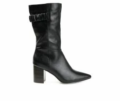 Flash Sale 𧨠Women's Journee Collection Wilo Mid π₯Ύ Boots Black π§¨