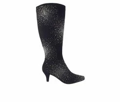 Coupon ⭐ Women's Impo Namora Starburst Knee High 🥾 Boots Black ❤️