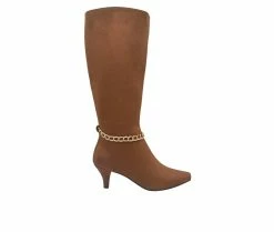 Flash Sale 🧨 Women's Impo Namora Chain Knee High 🥾 Boots Toffee 🎉