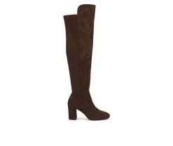 Buy 🤩 Women's New York And Company Luna Knee High 🥾 Boots Brown ✔️