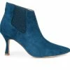 Promo 🧨 Women's Journee Collection Elitta Booties Blue ⌛