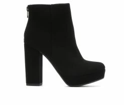 Best Pirce π Women's Y-Not Meeting Platform Booties Black βοΈ