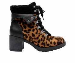 Brand new 🌟 Women's Jane And The 👟 Shoe Emilia Fashion Hiking 🥾 Boots Brown Leopard 🥰