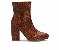 Coupon 👍 Women's Coconuts By Matisse Carrie Booties Tan Snake 🎉