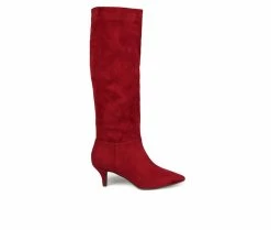 Best Sale 😉 Women's Journee Collection Vellia Extra Wide Calf Knee High 🥾 Boots Wine ⌛