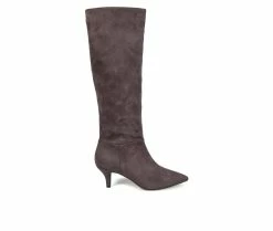 Discount 🔥 Women's Journee Collection Vellia Knee High 🥾 Boots Grey 🥰 -Journee shop 1 1723