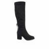 Promo 🛒 Women's Journee Collection Leeda Knee High 🥾 Boots Black 🎁
