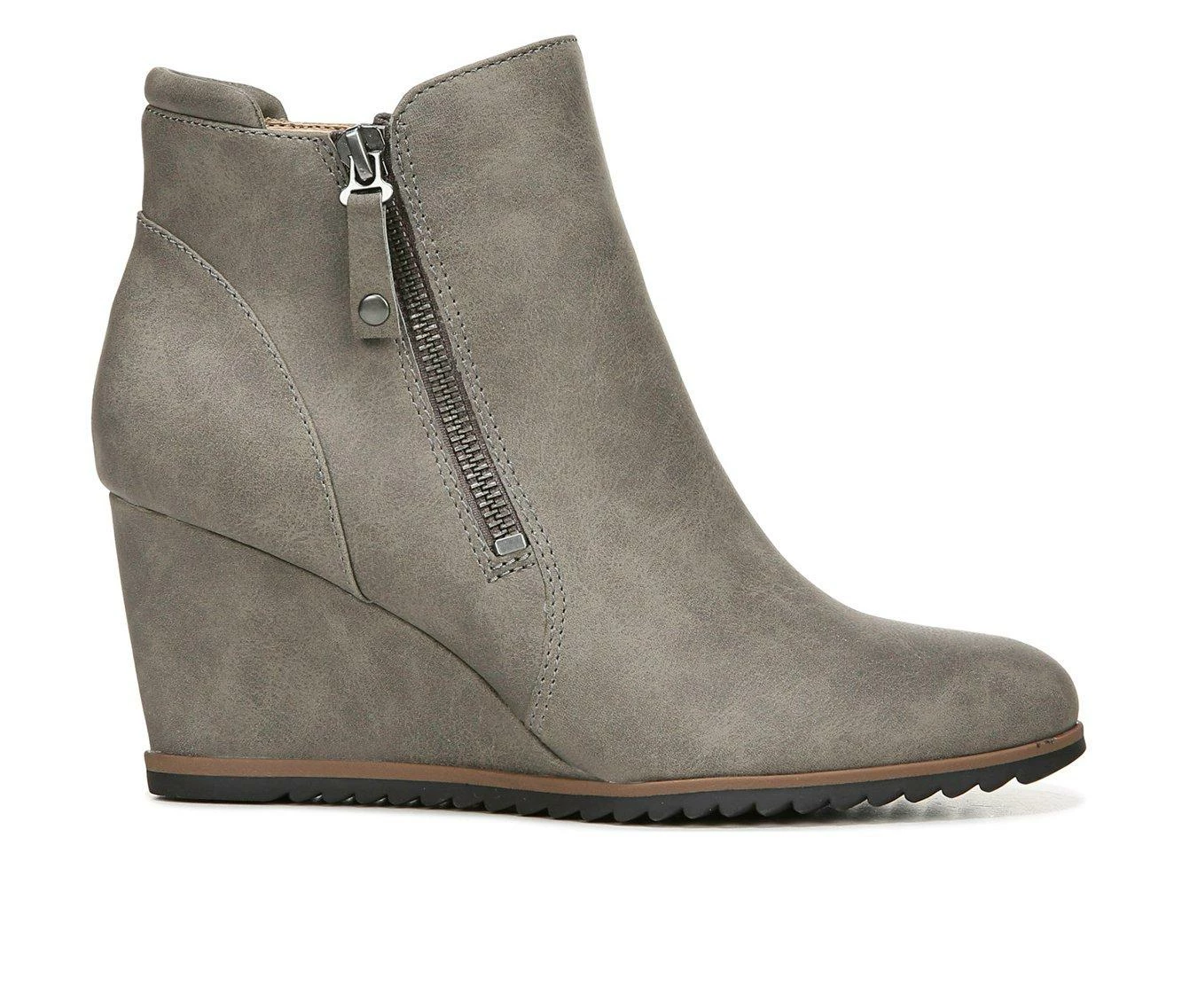 Cheap 🔔 Women's Soul Naturalizer Haley Wedge Booties Light Grey ⌛ 2 Cheap 🔔 Women's Soul Naturalizer Haley Wedge Booties Light Grey ⌛ - Image 2