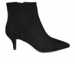 Flash Sale 😉 Women's Journee Collection Isobel Kitten Heel Booties Black ⌛