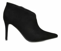 Discount 🧨 Women's Journee Collection Demmi Stiletto Booties Black 🔥