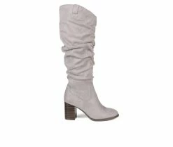 Wholesale ✨ Women's Journee Collection Aneil Knee High 🥾 Boots Grey 🎁