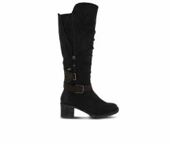 Deals ❤️ Women's SPRING STEP Gemisola Knee High 🥾 Boots Black 🔔