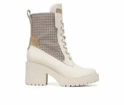 Coupon 🔥 Women's Franco Sarto Dizzy Water Repellent Heeled Booties Chiffon Multi 🌟