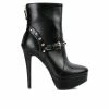 New 🎁 Women's London Rag Dejang Platform Stiletto Booties Black 👍